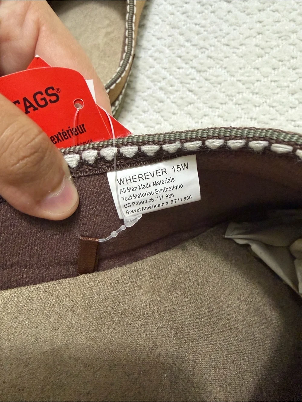 Deer Stags Mens Wherever Microsuede Slipper Chestnut 15 Wide NWT